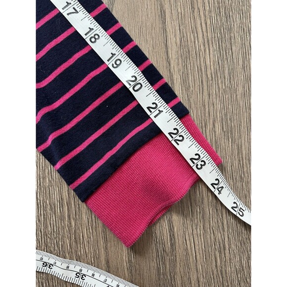 Ralph Lauren Golf Womens Long Sleeve Polo Shirt Stripe Pink Small Preppy Resort - Picture 6 of 11